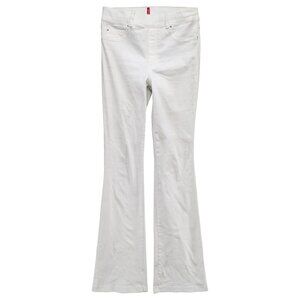 Spanx Flare Jeans Womens White Stretch Denim Pull On 36" Size M